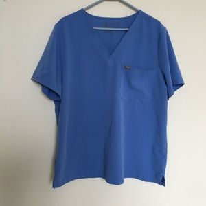 Figs scrub shirt blue size XXL